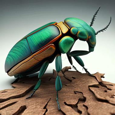 3D модель Chrysina aurigans (STL)